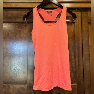 Oiselle fly out racerback running tank, size 4 orange